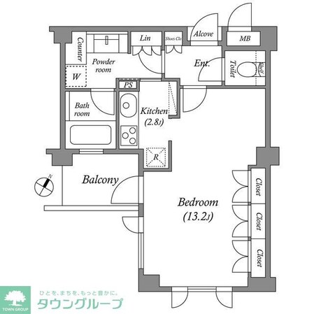 プラチナコート広尾の物件間取画像